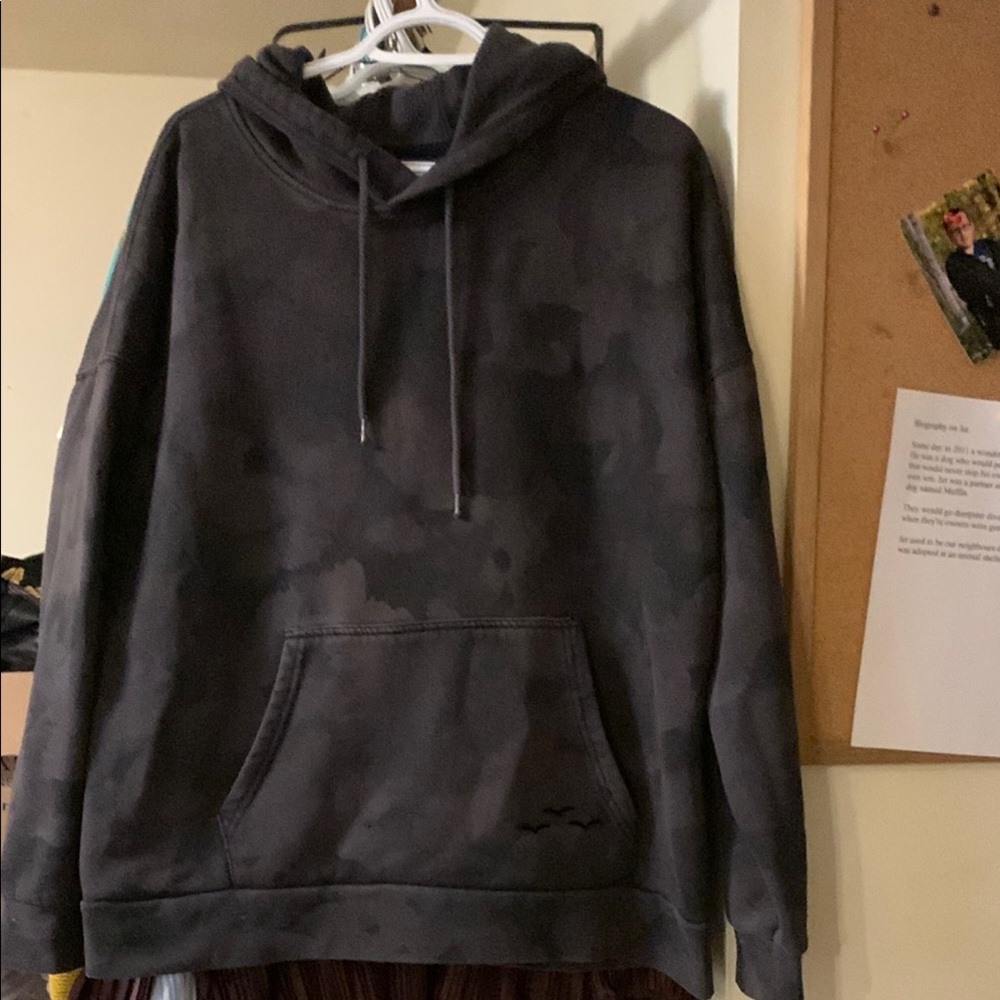 Men's Charcoal Camouflage Hoodie